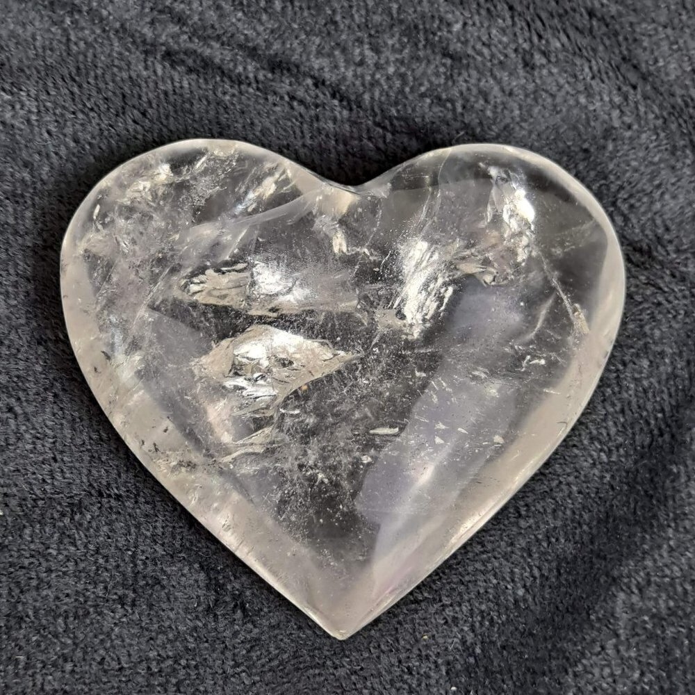 Clear Quartz Crystal Heart